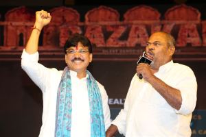 Armur MLA Paidi Rakesh Reddy, R. Narayana Murthy @ Razakar Movie Pre-Release Event Stills