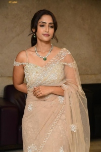Actress Reba Monica John Saree Pics @ Samajavaragamana Success Meet