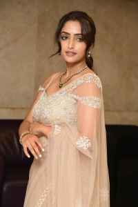 Actress Reba Monica John Saree Pics @ Samajavaragamana Success Meet