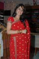 Tamil Actress Regina Cassandra in Red Saree Cute Stills