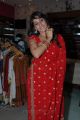 Actress Regina Cassandra in Red Saree Cute Beautiful Stills