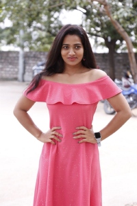 Ikshu Movie Heroine Rekha Nirosha Stills in Red Dress