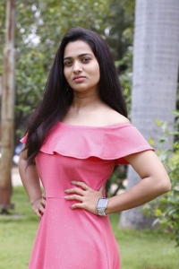 Ikshu Movie Actress Rekha Nirosha Stills in Red Dress