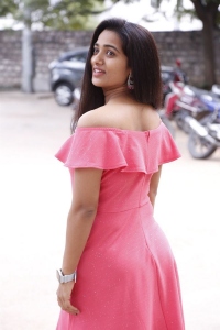 Ikshu Movie Heroine Rekha Nirosha Stills in Red Dress