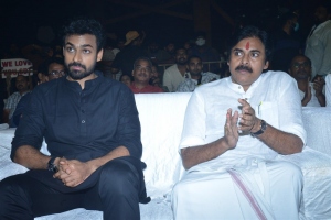 Panja Vaisshnav Tej, Pawan Kalyan @ Republic Movie Pre Release Event Stills