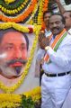 H Vasanthakumar Respect for Sivaji Statue Photos