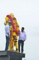 Sivaji Statue in RK Salai-Kamarajar Salai junction near the Marina Beach, Chennai