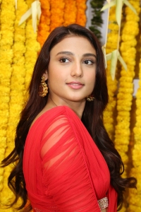 Duet Movie Actress Ritika Nayak Red Dress Photos