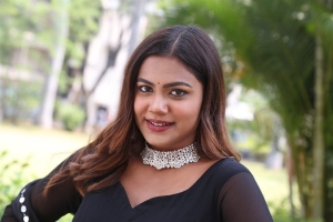 Telugu Actress Ritu Shree Photos in Blck Dress