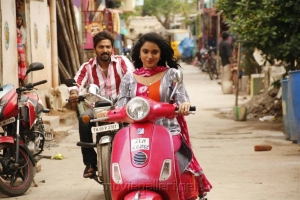 Vaibhav, Sana Althaf in RK Nagar Movie Stills