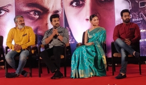 SS Rajamouli, Jr NTR, Alia Bhatt, Ram Charan @ RRR Chennai Press Meet Photos