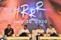 DVV Danayya, Jr NTR, Ram Charan, SS Rajamouli @ RRR Movie Press Meet Stills