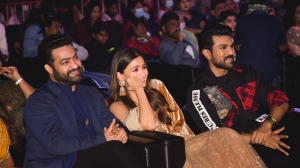 Jr NTR, Alia Bhatt, Ram Charan @ RRR Mumbai Event Pictures