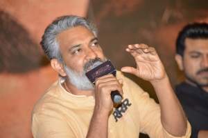 Director SS Rajamouli @ RRR Movie Press Meet Stills