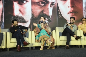 Ram Charan, Alia Bhatt, Jr NTR @ RRR Movie Press Meet Stills