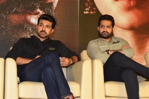 Ram Charan, Jr NTR @ RRR Movie Press Meet Stills