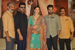 Ram Charan, Alia Bhatt, Jr NTR @ RRR Movie Press Meet Stills