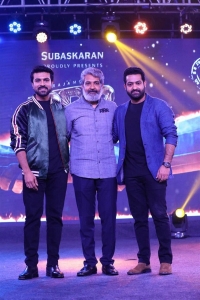 Ram Charan, SS Rajamouli, Jr NTR @ RRR Movie Pre Release Event Chennai Stills