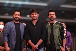 Jr NTR, Udhayanidhi Stalin, Ram Charan @ RRR Movie Pre Release Event Chennai Stills