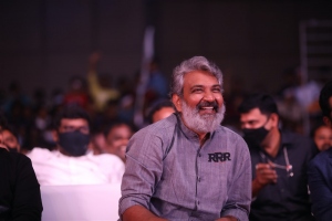 Director SS Rajamouli @ RRR Movie Pre Release Event Chennai Stills