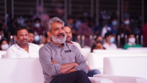 Director SS Rajamouli @ RRR Movie Pre Release Event Chennai Stills