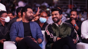 Jr NTR, Ram Charan @ RRR Movie Pre Release Event Chennai Stills