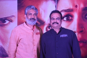 SS Rajamouli, DVV Danayya @ RRR Movie Press Meet Stills