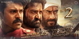 Ram Charan, Jr NTR, Ajay Devgn in RRR Movie Release Posters HD