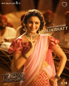 Alia Bhatt in RRR Movie Release Posters HD