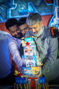 SS Rajamouli @ RRR Success Party by Dil Raju Photos