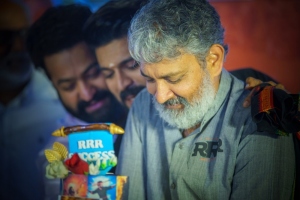 SS Rajamouli @ RRR Success Party by Dil Raju Photos