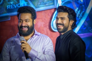 Jr NTR, Ram Charan @ RRR Success Party by Dil Raju Photos