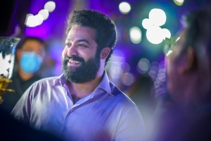 Jr NTR @ RRR Success Party by Dil Raju Photos