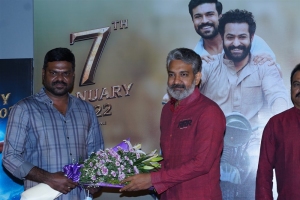 G.K.M.Tamil Kumaran, SS Rajamouli @ RRR Movie Uyire Song Release Stills