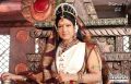 Actress Prabha as Maharani 'Somamba', the wife of Kakatiya Emperor Ganapathi Deva Chakravarthy in Rudhramadevi