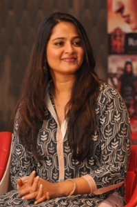 Actress Anushka Shetty @ Rudramadevi Release Date Press Meet Stills