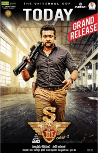 Suriya's S3 (Yamudu 3) Movie Today Release Posters