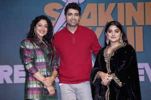 Regina Cassandra, Adivi Sesh, Nivetha Thomas @ Saakini Daakini Pre Release Event Stills