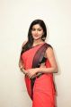 Actress Sai Akshatha Hot in Sleeveless Black Blouse & Red Saree Pics