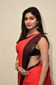 Actress Sai Akshatha Hot in Sleeveless Black Blouse & Red Saree Pics