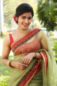 Shikaru Movie Heroine Sai Dhanshika Saree Pics