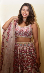 Actress Saiee Manjrekar Pics @ Ghani Movie Trailer Launch