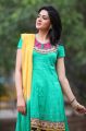 Actress Sakshi Chowdary New Photosin Cyan Chudidar Dress