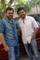 Venkatesh, Karthi at Sakuni Telugu Movie Audio Release Stills