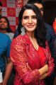 Actress Samantha in Red Dress Photos @ Bahar Cafe Launch