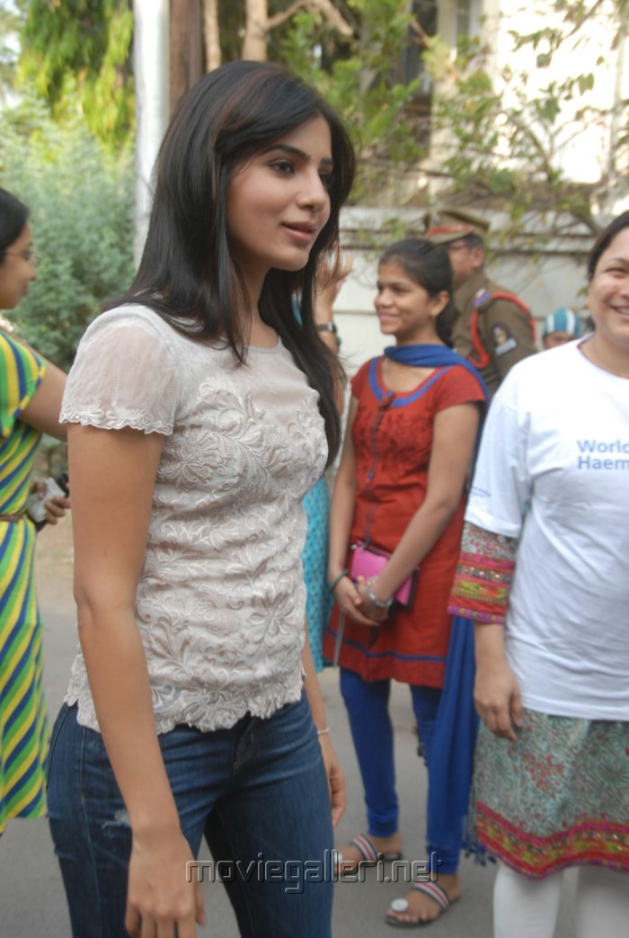 Samantha Attends World Hemophilia Day 2013 Hyderabad Photos