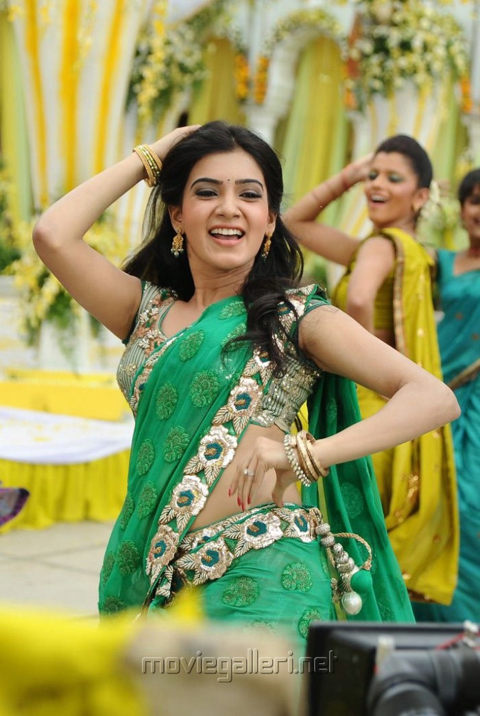 Samantha in Green Saree Pics Photos from Dookudu | New Movie Posters