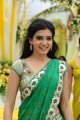 Samantha in Green Saree Pics