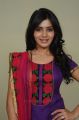 Actress Samantha Cute Pics in Violet Color Cotton Salwar Kameez
