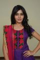 Actress Samantha Cute Pics in Violet Color Cotton Salwar Kameez